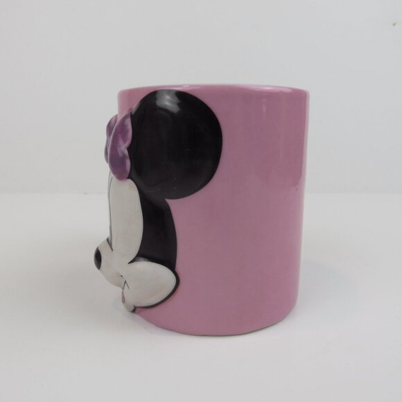 Disney Minnie Mouse Mug 3D Pink Monogram International 11 oz - Picture 2 of 11